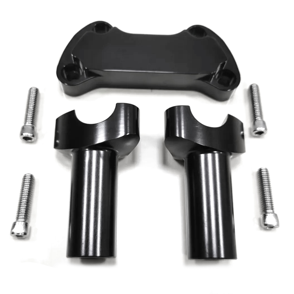 4Inch Risers 1Inch Handlebar Clamp For Fat B Black 4851686337937
