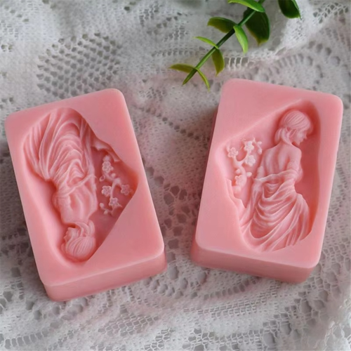 Girl Molds Silicone Soap Making Concrete Mould for 2