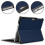 (DarkBlue) Compatible For Microsoft Surface Go 4 Case Foldable Pu Leather Stand Full Protection Cover 5