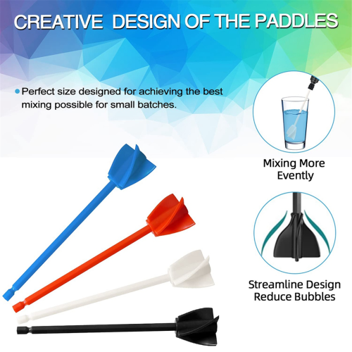 Epoxy Resin Mixer Paddles - Paint & for Drill Atta 2
