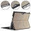 (PinkGold) Compatible For Microsoft Surface Go 4 Case Foldable Pu Leather Stand Full Protection Cover 5