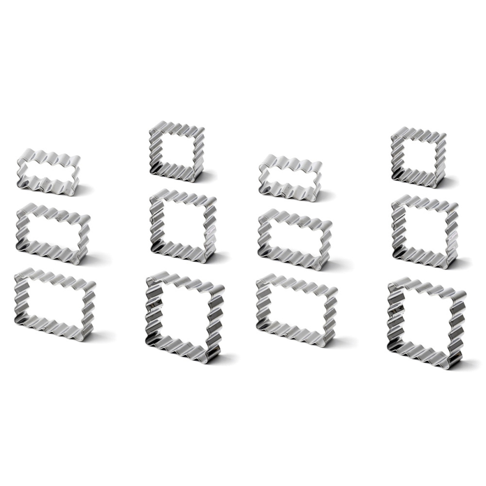 Blessing Frame Cookie Mold Wave Rectangular Cutter