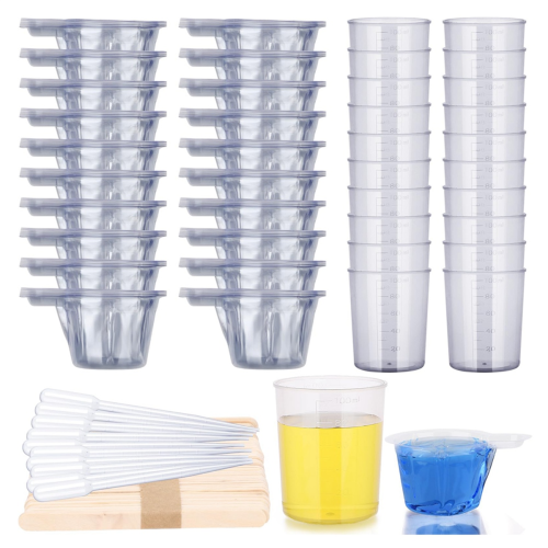 Epoxy Resin Tool Kit, 20Pack Plastic Graduated Cup