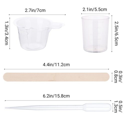 Epoxy Resin Tool Kit, 20Pack Plastic Graduated Cup 2