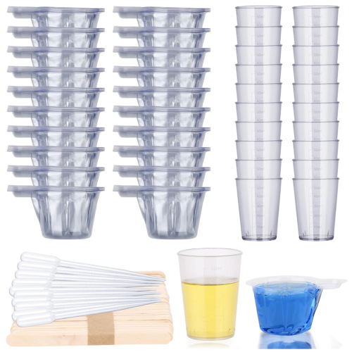 Epoxy Resin Tool Kit, 20Pack Plastic Graduated Cup 1