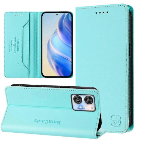 (Mint Green) Magnetic Leather Case For Oukitel C35