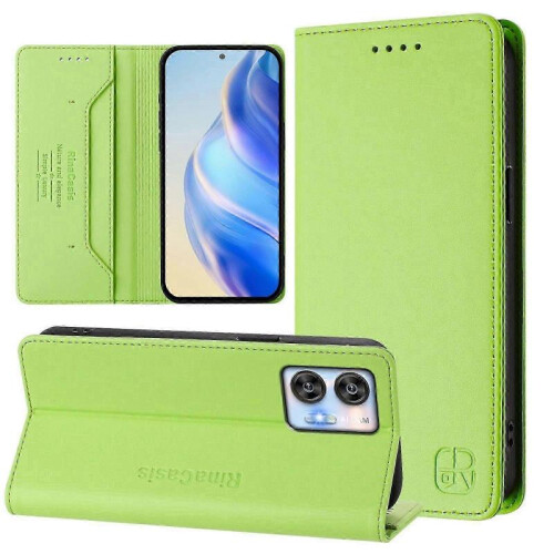 (Grass Green) Magnetic Leather Case For Oukitel C35