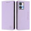 (Light Purple) Magnetic Leather Case For Oukitel C35 2