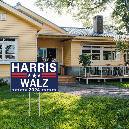 2024 Waltz Yard Sign Election for Democracy Kamala 2
