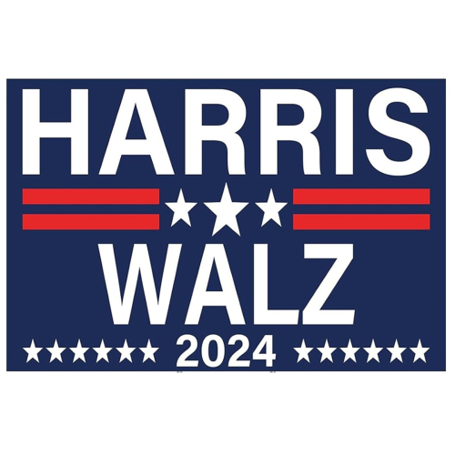 2024 Waltz Yard Sign Election for Democracy Kamala