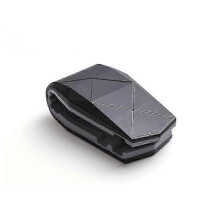 (Black Gray) Lazy Car Desktop Phone Holder Alligator Mouth Clip Holder
