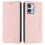 (Pink) Magnetic Leather Case For Oukitel C35 2