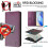 (Violet) Magnetic Leather Case For Oukitel C35 5