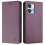 (Violet) Magnetic Leather Case For Oukitel C35 2
