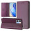 (Violet) Magnetic Leather Case For Oukitel C35 1
