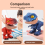 1Set Dinosaur Stationery, Eraser Ruler, Pencil Sha 6