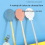 Candy Color Fly Swatter Thickened Plastic Durables 5