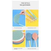 Candy Color Fly Swatter Thickened Plastic Durables