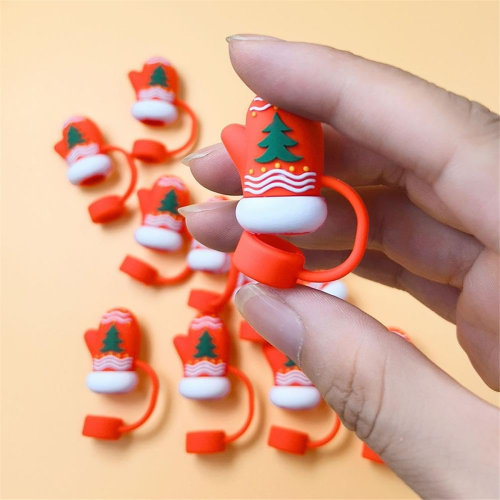 10PCS Silicone Straw Tips Lids Protectors for Stan 2