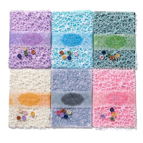 156 Sheets Textured Scrapbook Paper, 6 Pack Decora