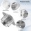 Round Chimney Cap Stainless Steel Tapered Top with 4
