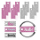 40PCS Blank Unfinished Glitter Acrylic Nameplate D 3