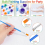 Mini Acrylic Paint Set for Crafts, 12 Colors Indiv 6