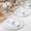 Pre Rolled Silver Plastic Silverware Set,Pre Napki 6