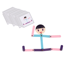 Sport Wooden Man Material DIY Puzzle Toys Educatio