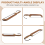 Bread Knife, Wooden Bow Knife for Homemade Bread,1 8
