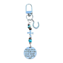 Horse Saddle and Bridle Charm Clip, Bless-This Rid
