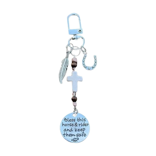 Horse Saddle and Bridle Charm Clip, Bless-This Rid 1