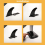 Surfing Fin, Detachable with Base, Surfboard Tail 11