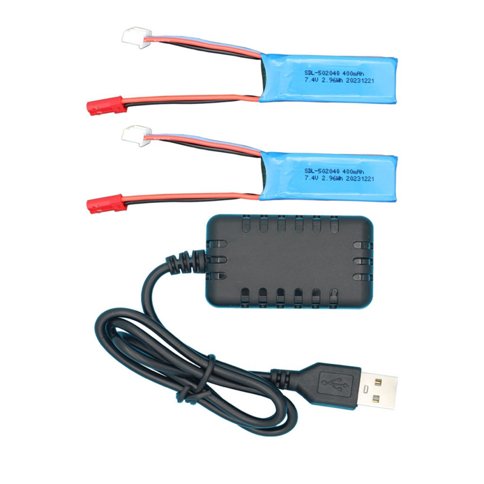 2Pcs 7.4V 400Mah Battery With Usb Cable For K969,K 4852824410451