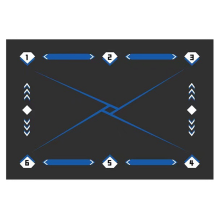 Football Training Mat, Anti-Slip and Noise Reducti