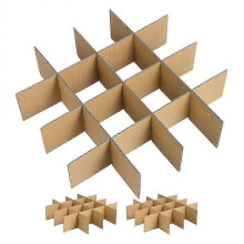 Wine Boxes for Moving Glass Divider Kits Cardboard Dividers Khaki Separation 18pcs