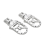 Adjustable Front Footrest Rear Rotatable Foot Res 5