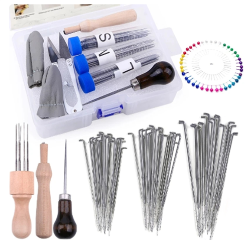 Needle Felting Kit Wool Felt Poked Needles for Diy 2