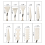 9PCS Professional Stainless Steel Palette Scraper 4