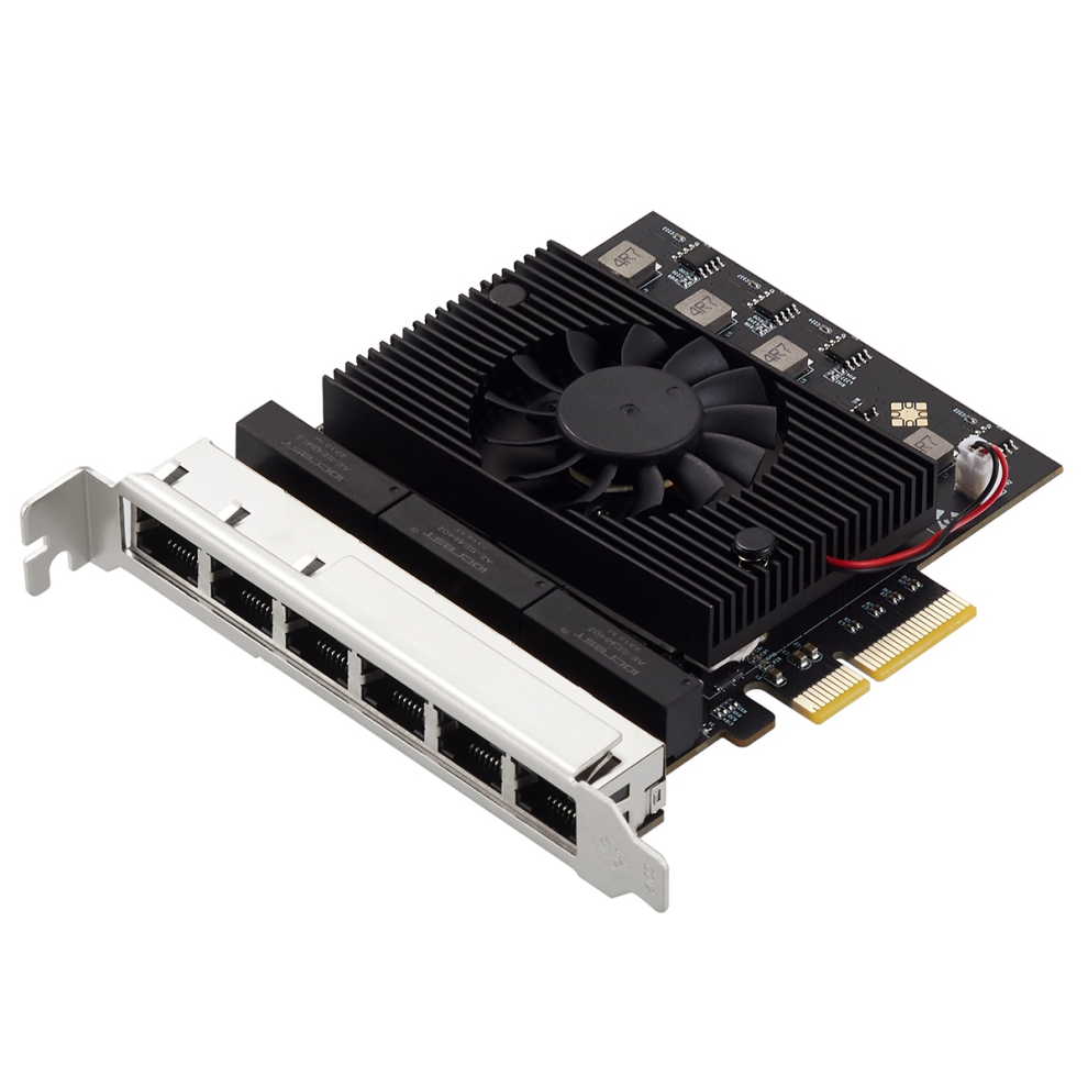 6 Ports Pcie 2.5 Gigabit Network Card Rj45 2500Mbp 4852824433405