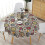 (120cm) Round Tablecloths Linen Cotton Tablecloth Sun Flower Table Cloth Lace Multi-purpose Table Cover 4