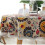 (120cm) Round Tablecloths Linen Cotton Tablecloth Sun Flower Table Cloth Lace Multi-purpose Table Cover 3
