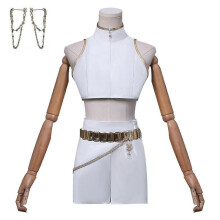 (Rumi Without Wig, XL) Kpop Demon Hunters Rumi Cosplay Costume Set Halloween Party Fancy Dress For Womens White _a