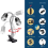 Reptile Heat Lamp, Double-Head Lamp with Clamp,Rep 1