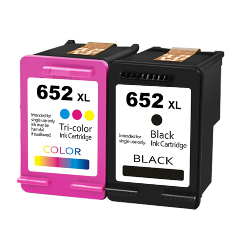 HP 652XL Compatible Ink Box (25ml) for DeskJet Ink Advantage Series – Nozzle Clip, High-Quality Chips, Black/Colorful