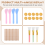 43PCS Resin Mixing Tool Kit - Silicone Measuring C 8