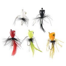 10PCS Fly Fishing Poppers,Topwater Lures Bass Crap