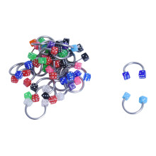 30 x Piercing for Nose Acrylic Stainless Steel Dic