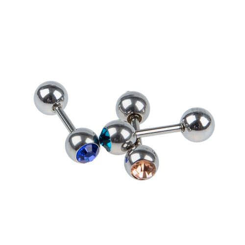 10 x Piercing Stud Earrings 316L Steel 1