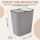 Trash Can Rectangle Plastic Push-Button Dual Compa 10
